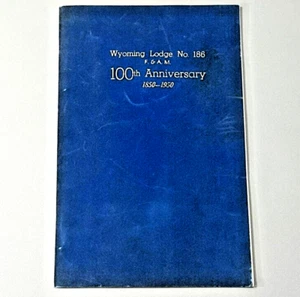 1950 Freemasons Program Ohio Lodge 100th Anniversary Has Photographs Vintage - Picture 1 of 11