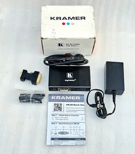 NEW Kramer DigiTools VM-2D 1x2 4K 4x2x0 DVI VIDEO Distribution Amplifier -ISRAEL - Picture 1 of 10