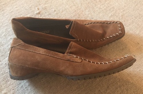 Mocassino Ecco in pelle marrone 39 ballerine scamosciate 265808 86 534 uomo? Donna?