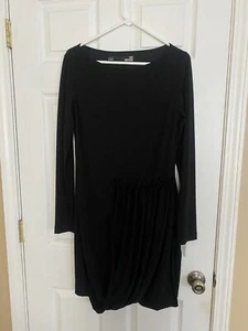 Love Moschino Dress Womens 4 Black Sweater Dress  Long Sleeves Casual - Picture 1 of 9