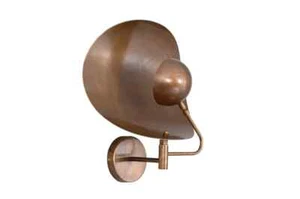 Mid century Light Italian Sputnik Raw Brass Modern Wall Fixture Focus Handmade - Picture 1 of 10