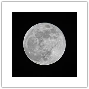 Super Moon Night Sky Astronomy Space - Greetings Card Birthday / Blank Notelet - Picture 1 of 6