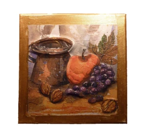 Keilrahmen Bild ca. 20 x 20 cm , Serviettentechnik 3 dimensional, Deko, Geschenk - Bild 1 von 1