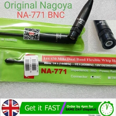Genuine / Original Nagoya NA-771 Dual-Band Flexible Antenna BNC 2Way Radio - Image 1 of 4
