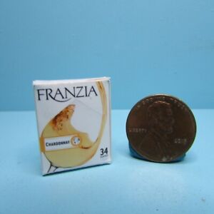 Dollhouse Miniature Detailed Replica Franzia Chardonnay Box of Wine