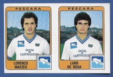 PANINI FOOTBALLERS FIGURE 1984/85 - REC/REMOVED - N.444 MAZZEO/.. - PESCARA