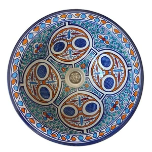 Becken Keramisch Rund Marokkanisch u3 Spüle -maschine Waschbecken ein Poser Od - Bild 1 von 2