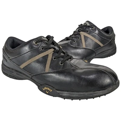 CALLAWAY Chevy Golf Shoes Size 13 Spikeless Soft Leather Black - Image 1 of 4