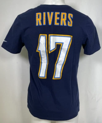 Philip Rivers #17 Los Angeles Chargers NFL Nike Jersey T-Shirt Men's MEDIUM - Image 1 of 4