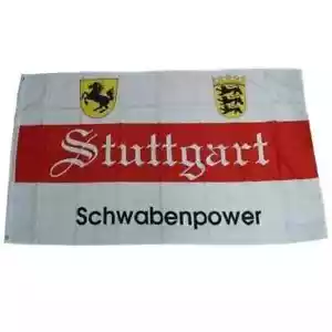 VFB Stuttgart Schwabenpower Flagge 90 x 150 cm Neu !!!!!! - Bild 1 von 1