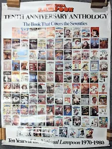 National Lampoon 10th Anniversary Anthology Vintage 1979 Promo Poster 34"x23" - Imagen 1 de 7