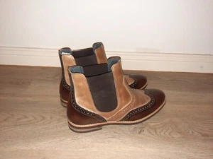 Stiefeletten 41 Leder Damenschuhe Andiamo Italy Budapester Boots - Bild 1 von 9