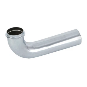 4400663 1-1/2" X 7" Chrome Plated Brass Tubular Wall Bend - 22 Gauge (7711025) - Picture 1 of 1