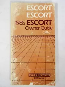 1985 Ford Escort Propietarios Manual 1.6 Motor OEM Originales Usuario Guía Libro - Imagen 1 de 2