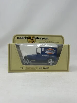 Matchbox Models of Yesteryear 1927 Talbot - Ever Ready Batteries Y-5 1:47 - Image 1 of 4