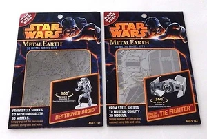 Set of 2 Models Star Wars Destroyer Droid & The Fighter Metal Earth Models - Picture 1 of 5