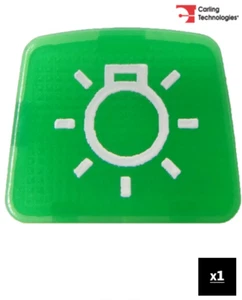 Cabezal basculante CARLING 275.9014 SERIE L (TOP) Inserto LUCES MAESTRAS VERDES Leyenda - Imagen 1 de 1