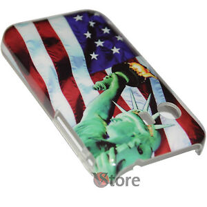Cover Case Flag America New York For Samsung Galaxy Y S5360 Rigid