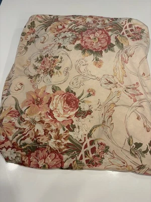 RALPH LAUREN *Guinevere QUEEN FITTED  SHEET Sateen Tan Floral Rare find ! - Image 1 of 4