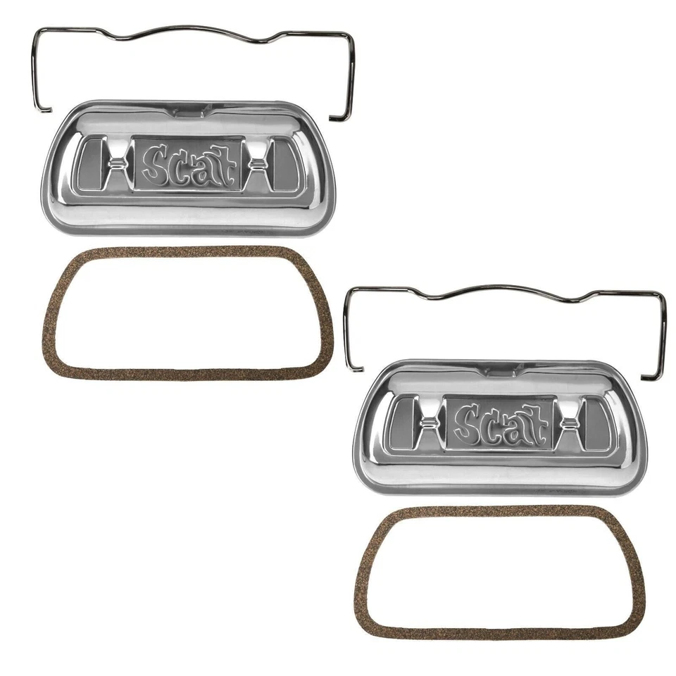 Cubiertas de válvula de acero inoxidable VW SCAT 1960-1979 1200cc-1600cc Foto 1 de 4