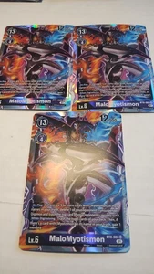 3x Digimon CCG MaloMyotismon BT8-083 Regular - Imagen 1 de 1