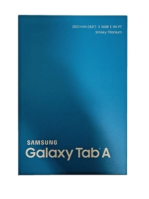NEW Samsung Galaxy Tab A 16GB Wi-Fi 8 inch Tablet - Smoky Titanium SM-T350NZAAXA - Image 1 of 4