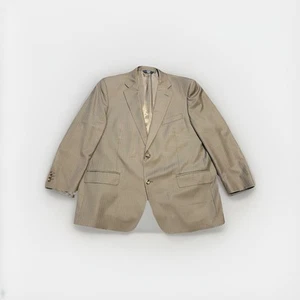 Pronto Uomo Platinum Jacket Men's 46S Beige 2-Button Wool Super 120s Suit Blazer - Picture 1 of 5