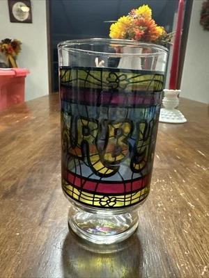 Arby's Stained Glass Collectible Beverage Glass Cup - Image 1 of 4