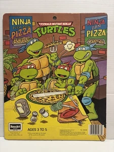 TMNT Frame Tray Puzzle Rose Art 1990 Teenage Mutant Ninja Turtles Pizza Vintage - Picture 1 of 7