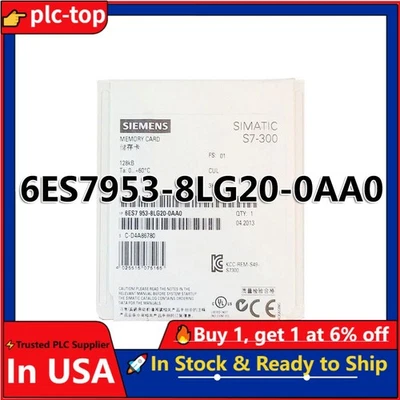 New Siemens 6ES7953-8LG20-0AA0 6ES7 953-8LG20-0AA0  SIMATIC S7 Micro Memory Card - Image 1 of 4