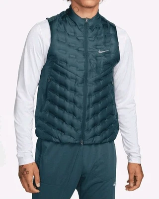 Mens 2XL Nike Therma-FIT ADV Repel Down Running Vest Teal Blue/Grayish WORN ONCE - Image 1 of 4