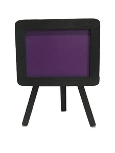 Halloween Purple Wooden Chalkboard Easel Celebrate It 5.5” X 4” New - Picture 1 of 3
