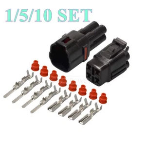 4 Pin/Way Sumitomo MT090 Automotive Motorcycle Male Female Connector Plug Kit - Picture 1 of 5