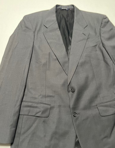 Cappotto sportivo uomo Burberry lana grigio monopetto 2 bottoni