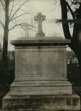 Foto imprensa 1938 Solomon Juneau Monumento No Cemitério Do Calvário-mja14535