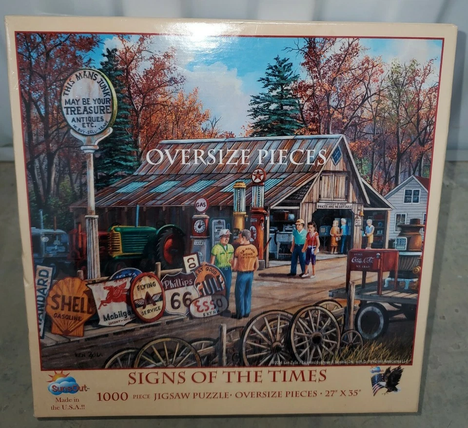 Signs of The Times - 1000pc Jigsaw Puzzle by SunsOut