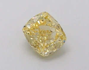 CUSHION 1.03ct INTENSE YELLOW VS2 IGI CERTIFIED LAB DIAMOND LG637482283 Rings - Picture 1 of 10