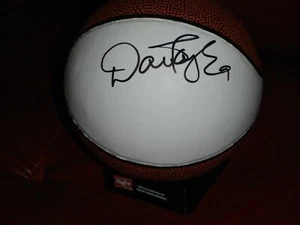 PHOENIX SUNS DAN MAJERLE SIGNED MINI WHITE LEATHER BALL - Picture 1 of 1