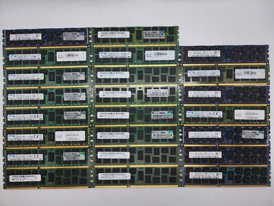Mixed Brand 8GB 2Rx4 PC3L-10600R ECC RDIMM DDR3 Desktop RAM (LOT 23) - Image 1 of 4