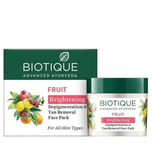 Biotique Fruit Brightening Depigmentation&Tan Removal Face Pack 75g USA SELLER - Picture 1 of 4