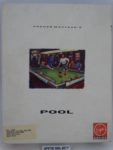 ARCHER MACLEAN'S POOL per COMMODORE AMIGA 500 600 1200 A500 BIG BOX ORIGINALE - Picture 1 of 5