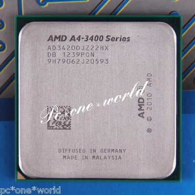 100% OK AD3420OJZ22HX AMD A-Series A4-3420 2.8 GHz Laptop Processor CPU - Image 1 of 2
