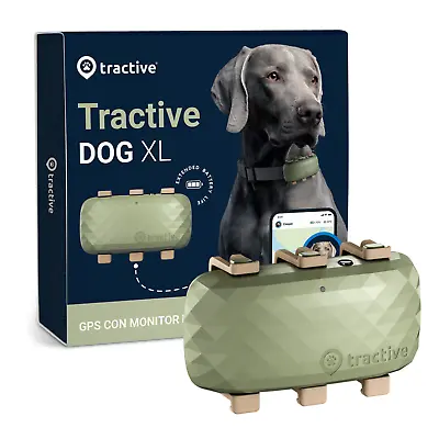Tractive DOG XL - GPS Per Cani Con Maggiore Autonomia Della Batteria USATO • 29.99€