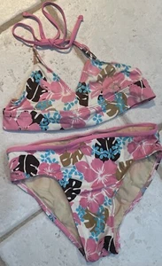 BIKINI FLORAL SZ 16 HALTER TOP SUPER CUTE!! - Picture 1 of 3
