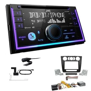 JVC KW-DB95BT Autoradio Bluetooth DAB+ für BMW 1er manuelle Klima mit Canbus - Bild 1 von 6