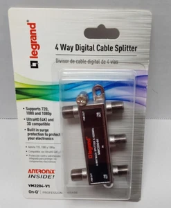 Legrand - Divisor de cable digital de 4 vías On-Q VM2204-V1 grado profesional - nuevo - Imagen 1 de 4