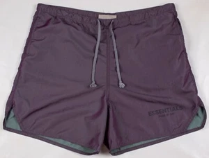 Essentials Purple Iridescent Drawstring Nylon Shorts Men's Size MEDIUM/LARGE - Picture 1 of 11