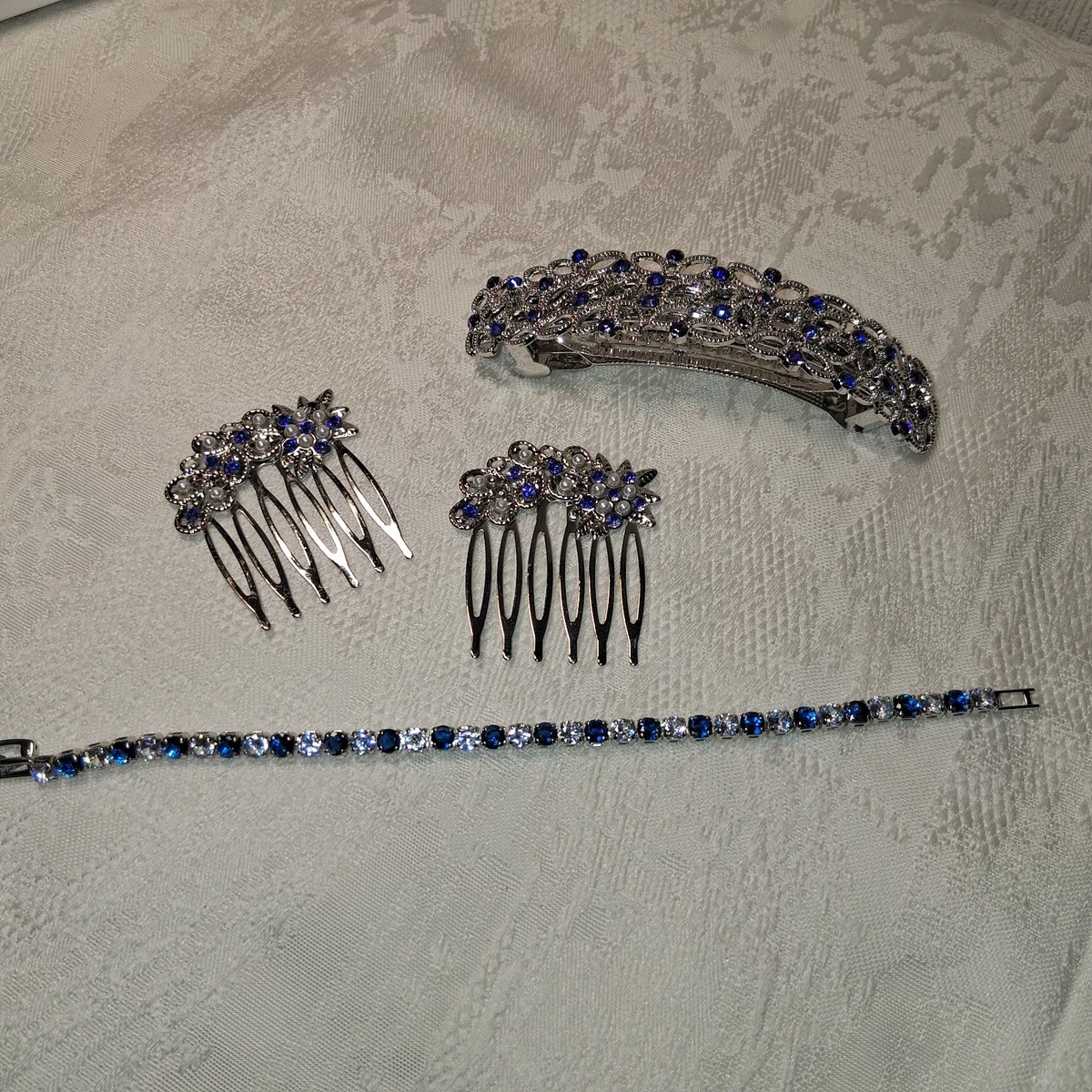 YBSHIN Braut-Haarkamm Mit Perlen & Strass – Silberfarben, Verstellbarer Draht – Für Hochzeit, Party & Brautjungfern
