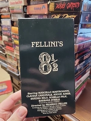 Fellini's 8 1/2, (VHS)  Marcello Mastroianni, Claudia Cardinale, sealed - Image 1 of 3