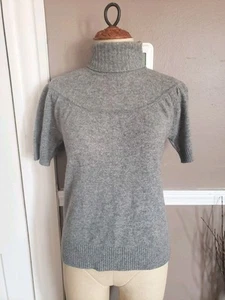 Fantastico top donna grigio 100% cashmere di Kenar!! Taglia Large!! - Foto 1 di 6